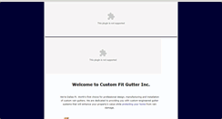 Desktop Screenshot of customfitgutter.com
