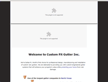 Tablet Screenshot of customfitgutter.com
